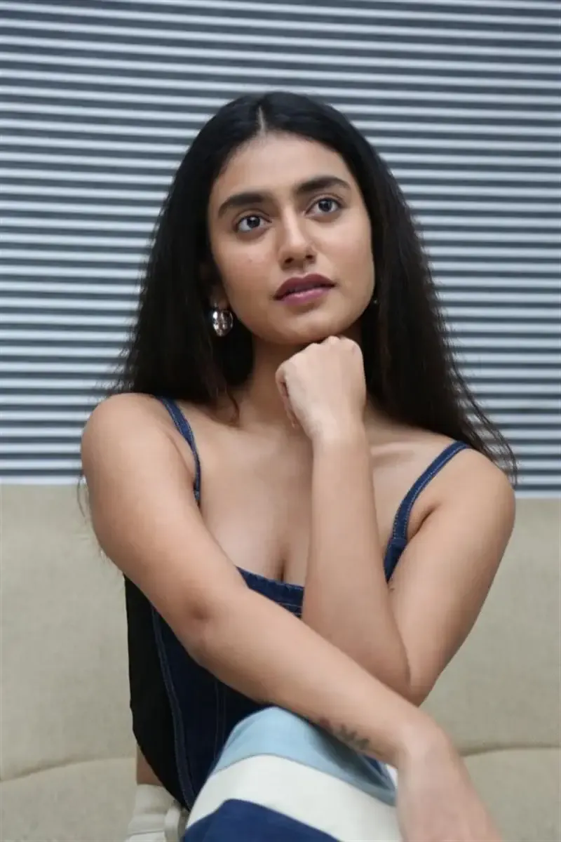 TELUGU ACTRESS PRIYA PRAKASH VARRIER IMAGES AT BRO MOVIE INTERVIEW 3